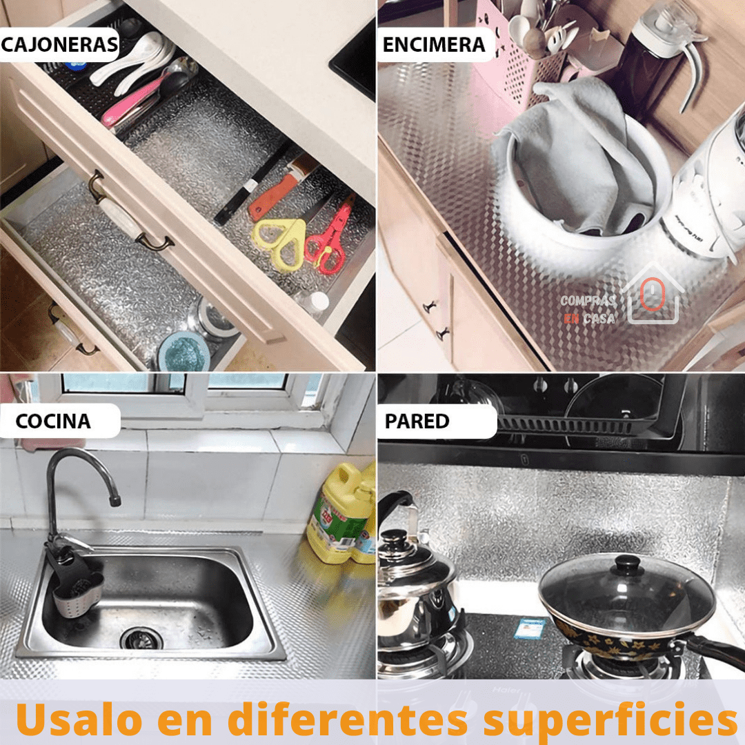 Adhesivo de Cocina Impermeable 5 metros